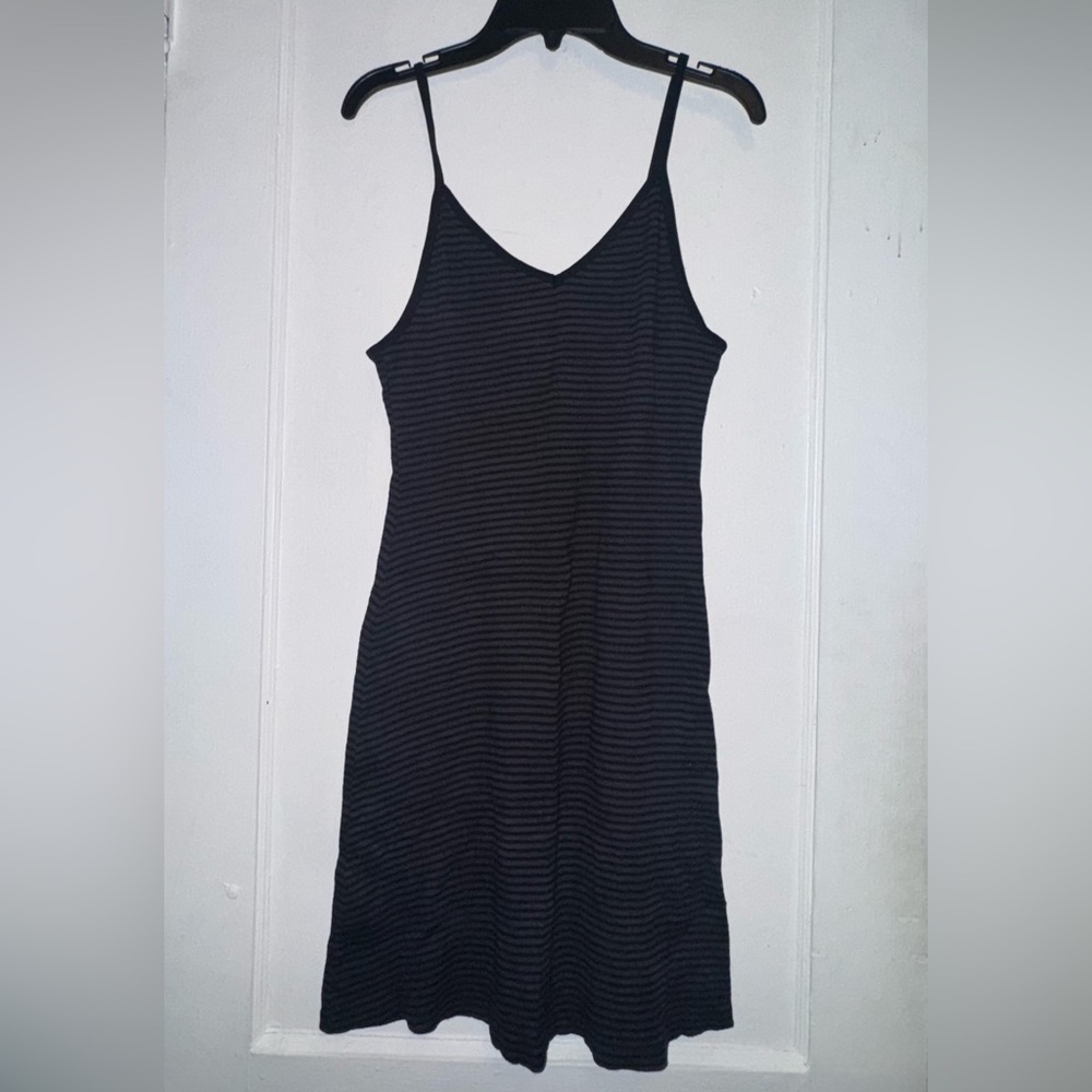 Black and Gray Striped Dress